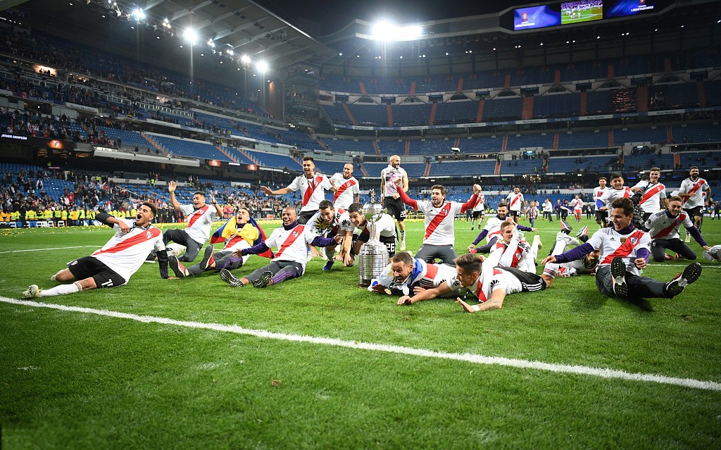 2018南美解放者杯决赛河床以53胜博卡夺得冠军第4次捧杯