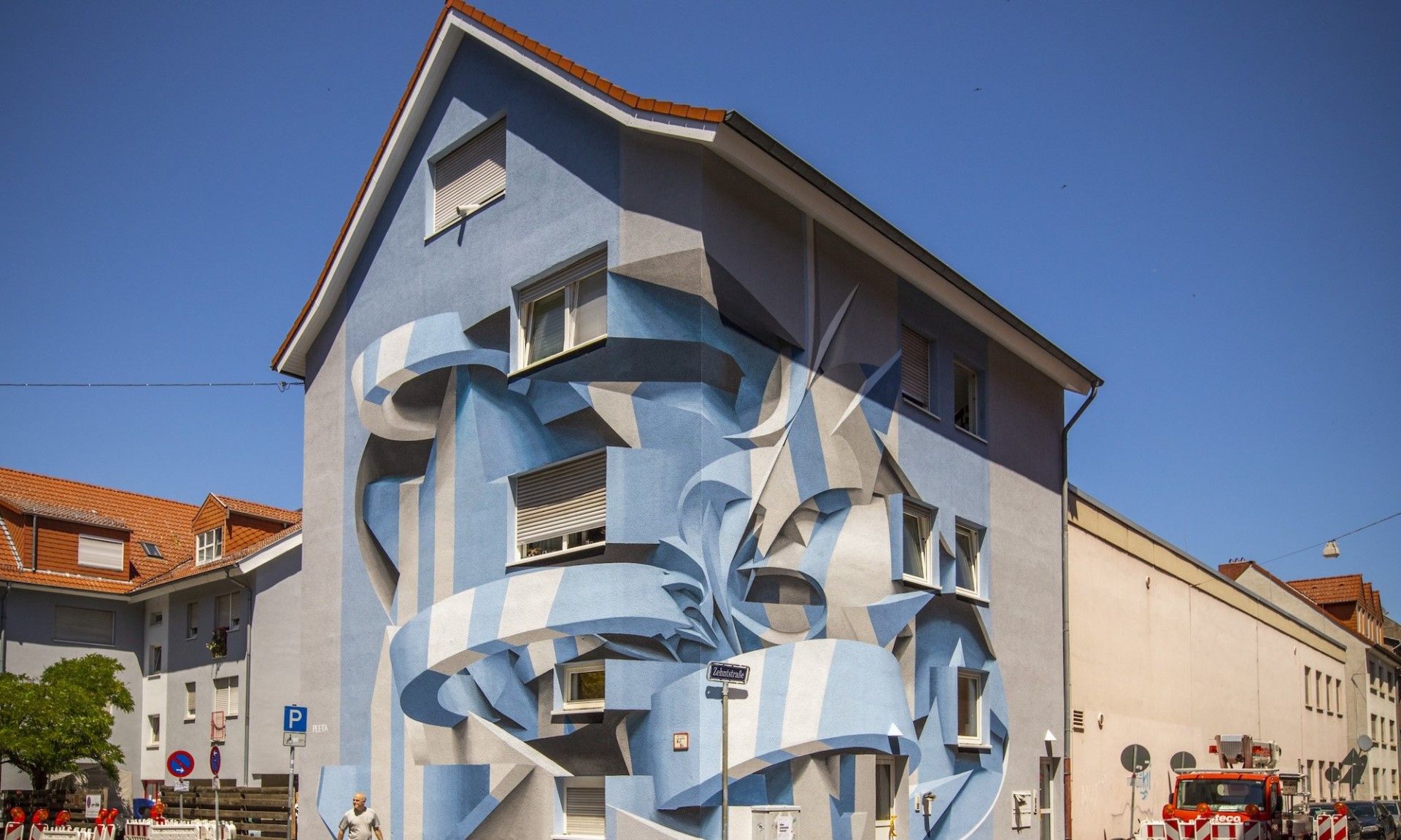 立体墙绘作品平时见的也不少,像这样具有艺术性的还真少见_高清图集