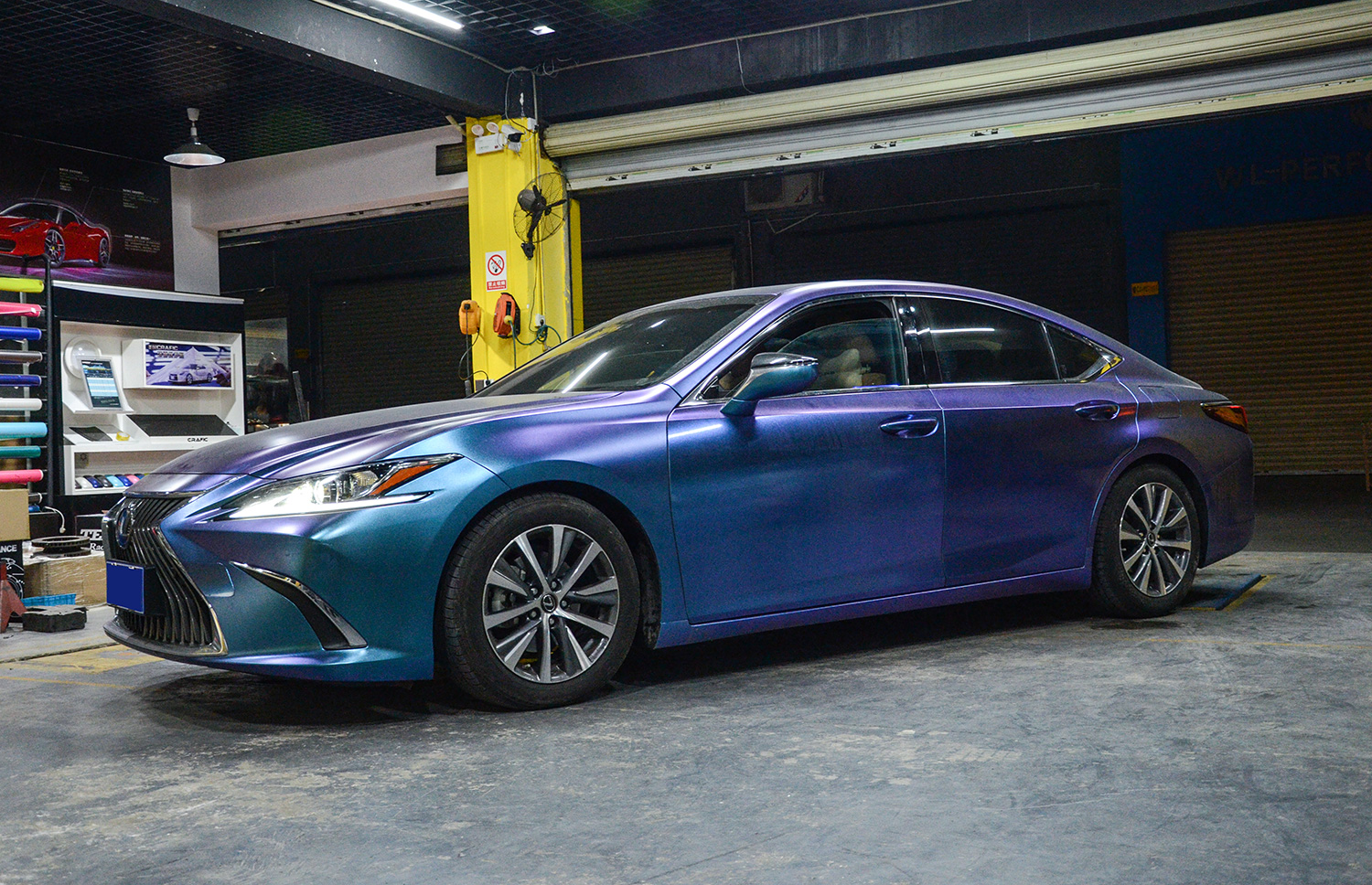 雷克萨斯es改装德国tei racing绞牙避震套件作业