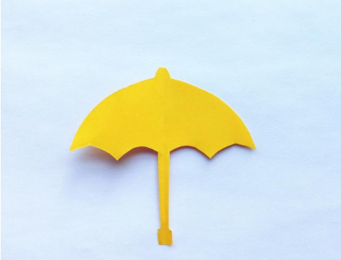 幼儿亲子小手工,带孩子用一张纸剪一把小雨伞,好学好剪,有教程