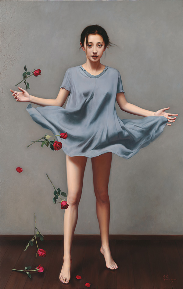 国人超写实油画大师-李贵君,他笔下的女性活灵活现,优美迷人