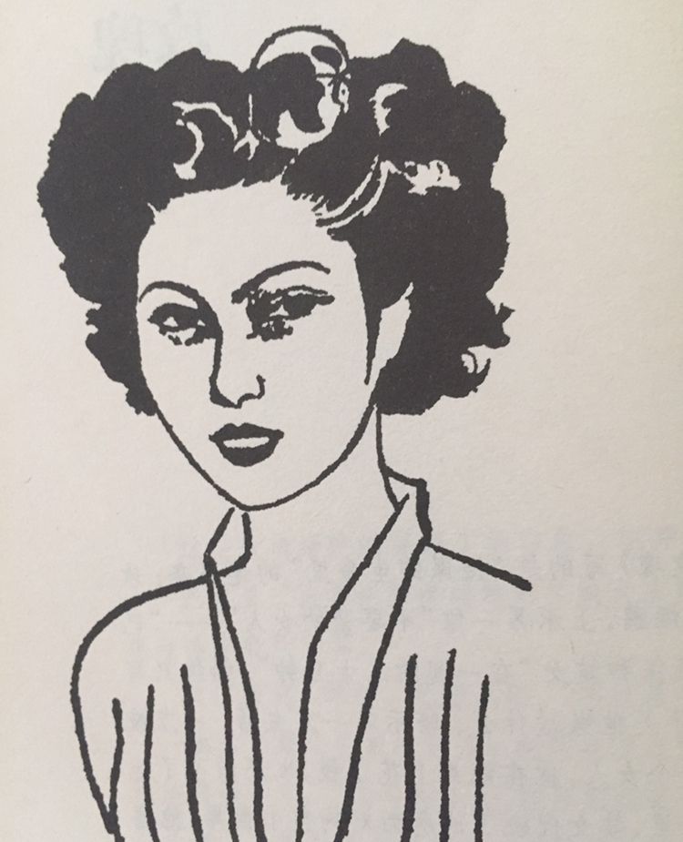 张爱玲的绘画作品她为自己的小说所作的插画和漫画