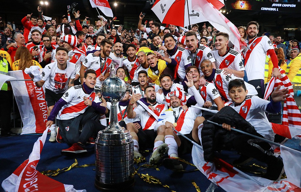 2018南美解放者杯决赛河床以53胜博卡夺得冠军第4次捧杯