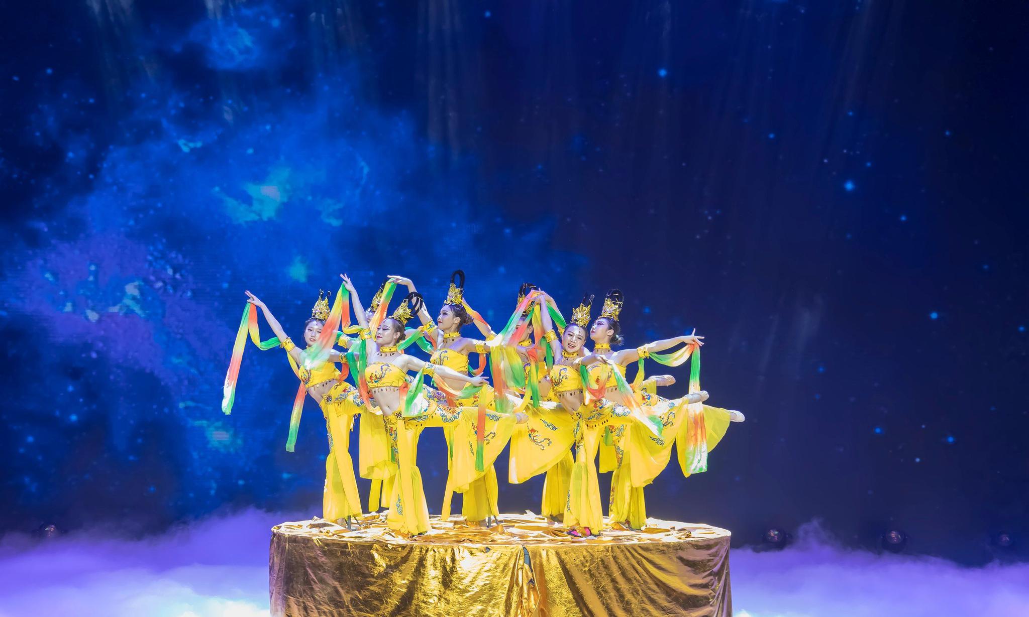 沂蒙大地上有一种舞蹈叫飞天这是几位临沂女孩的杰作美轮美奂