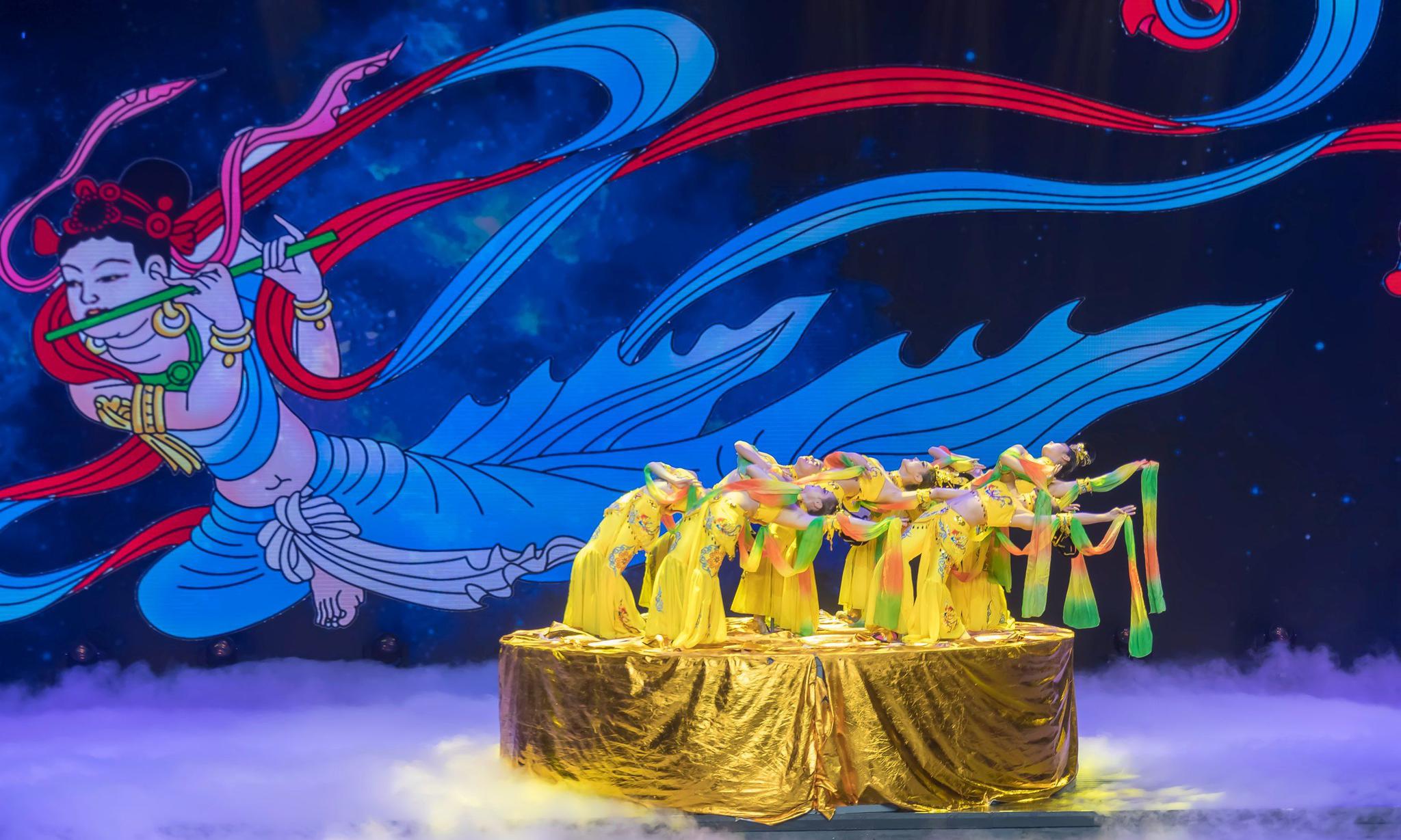 沂蒙大地上有一种舞蹈叫飞天这是几位临沂女孩的杰作美轮美奂