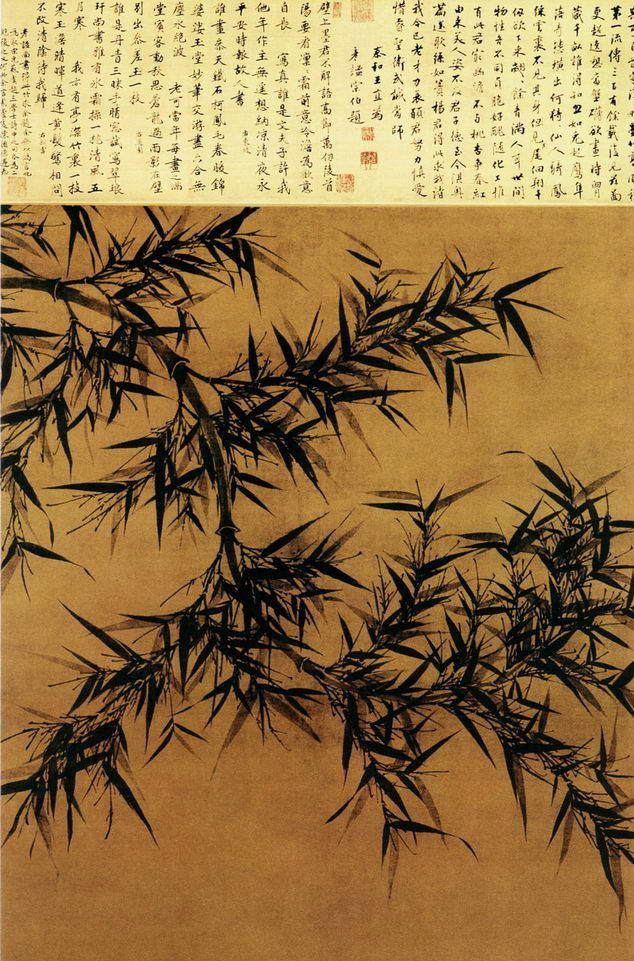 宁可食无肉，不可居无竹，集古雅玩之——宋元时期的墨竹图！|绢本_新浪新闻