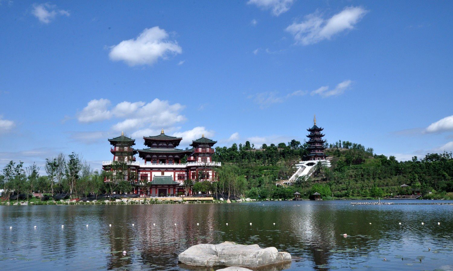 重庆永川兴龙湖风景实拍