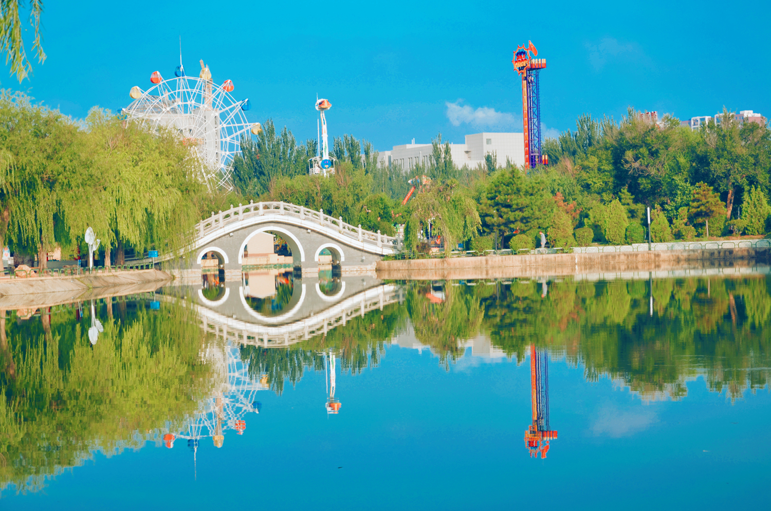 美丽的通辽市西拉木伦公园原创摄影