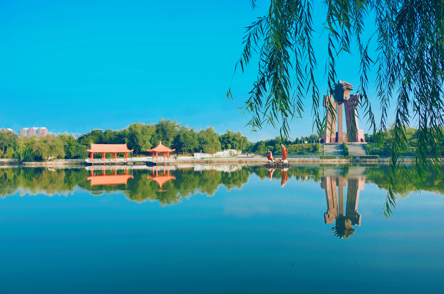 美丽的通辽市西拉木伦公园原创摄影