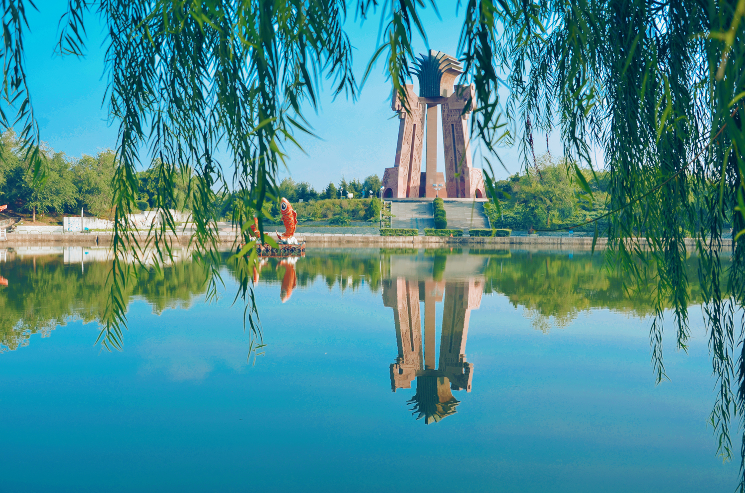 美丽的通辽市西拉木伦公园原创摄影