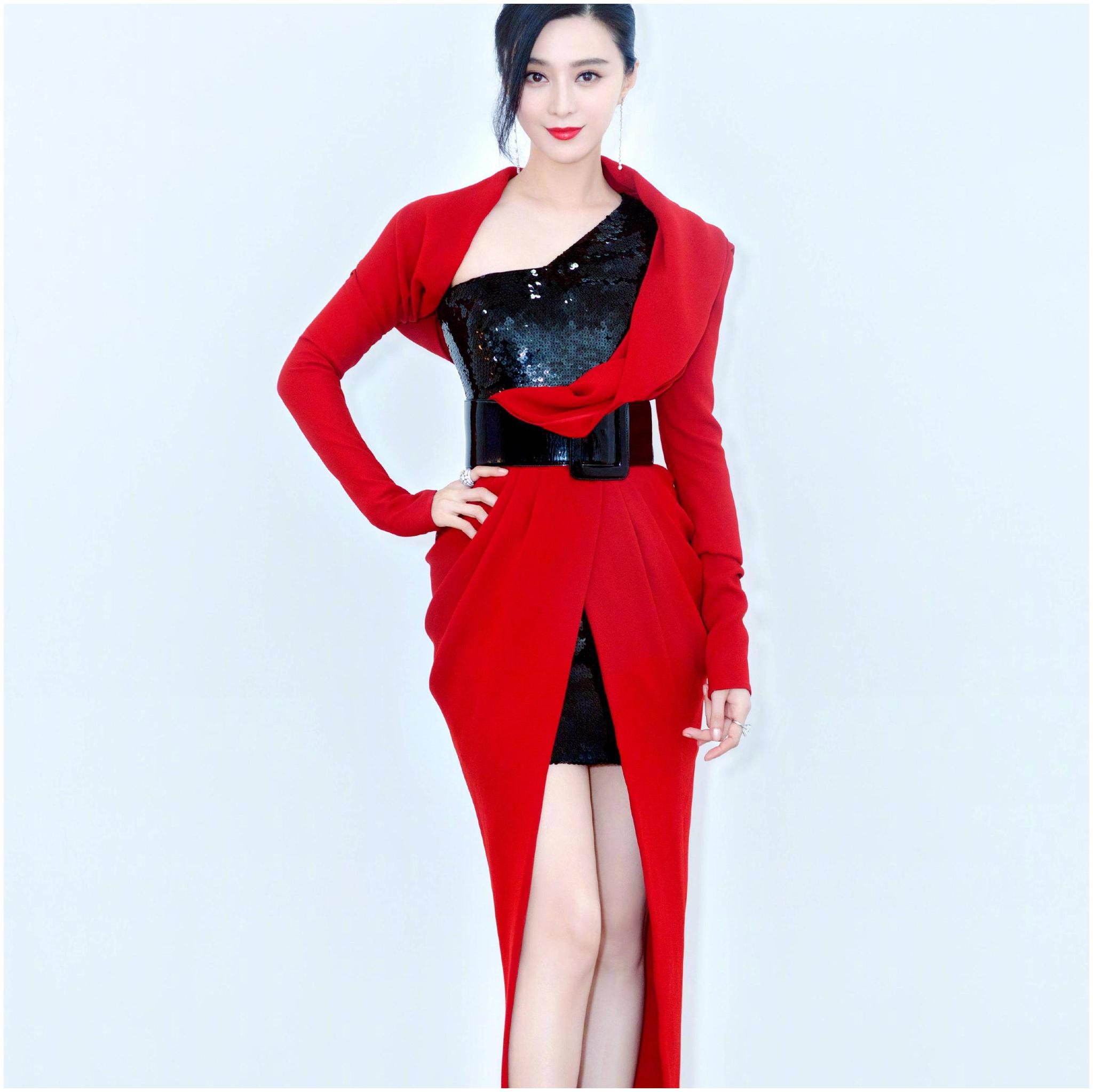 什么叫做真正的女神范冰冰一袭红衣就足够让人觉得惊艳了