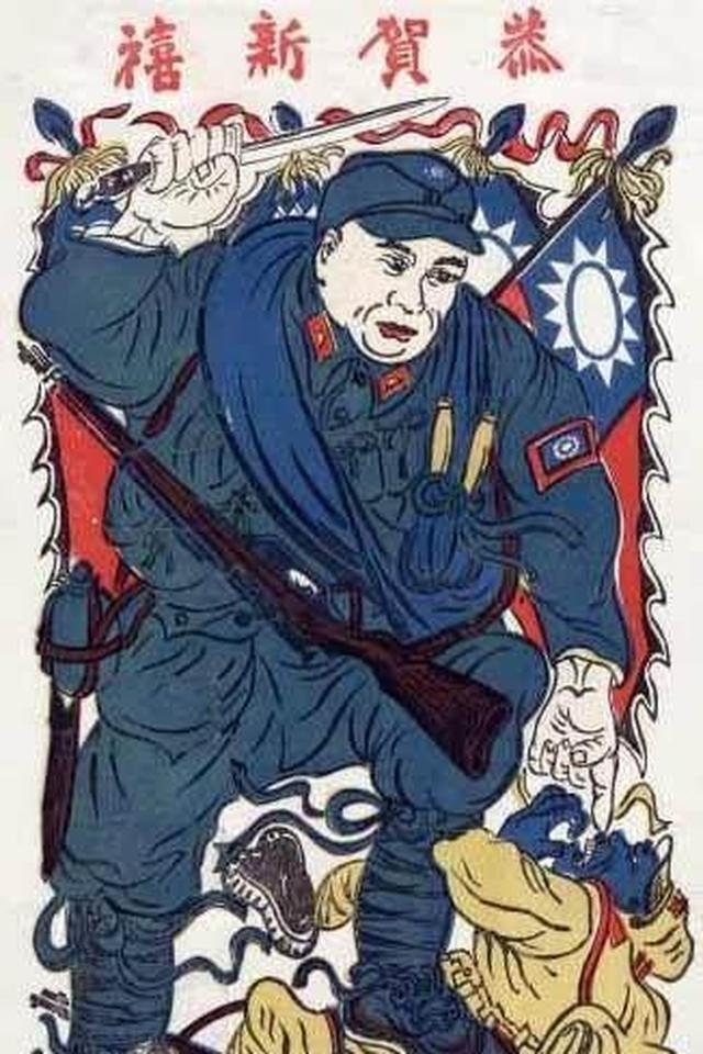 上图是抗战时期的一幅宣传漫画,国军战士背着的就是汉阳造步枪.