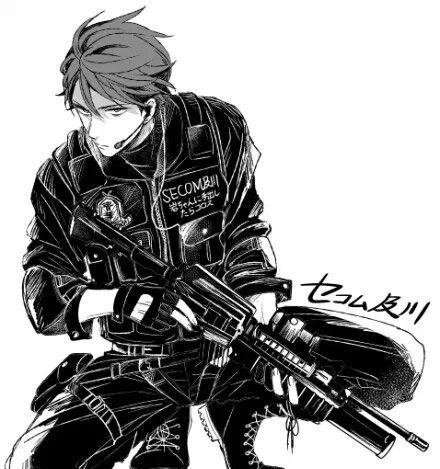 动漫人物插画,各种表情和动作姿势画得也太帅了