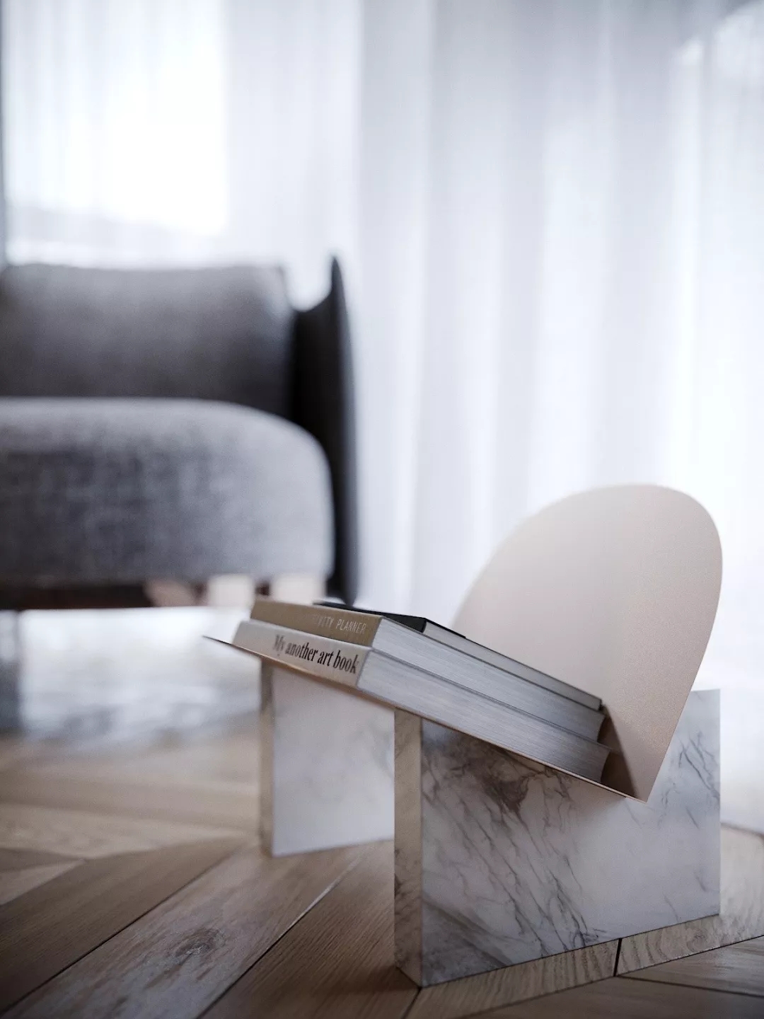 装修公司案例｜60㎡轻奢公寓设计，镜面屏风让客厅更显大！