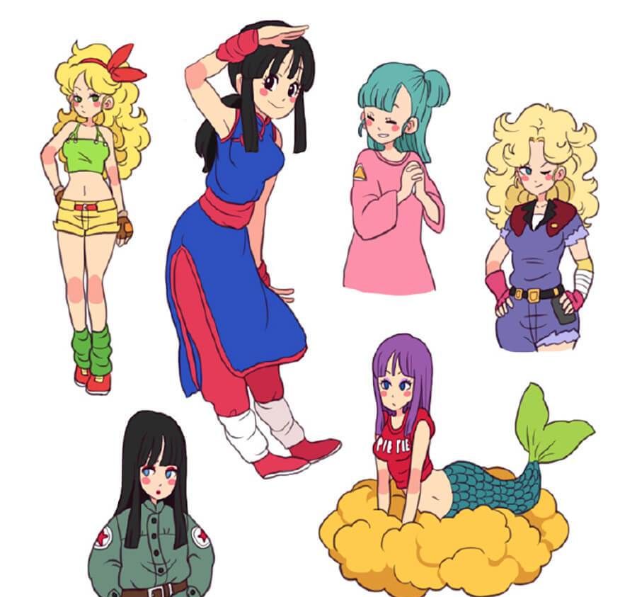 龙珠中的一些女性角色,很可爱哦!