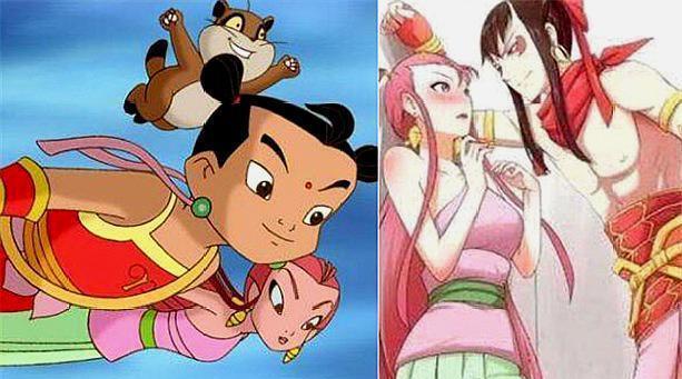 动漫中六对情侣长大后的样子, 哪吒小龙女壁咚, 柯南小兰太甜蜜