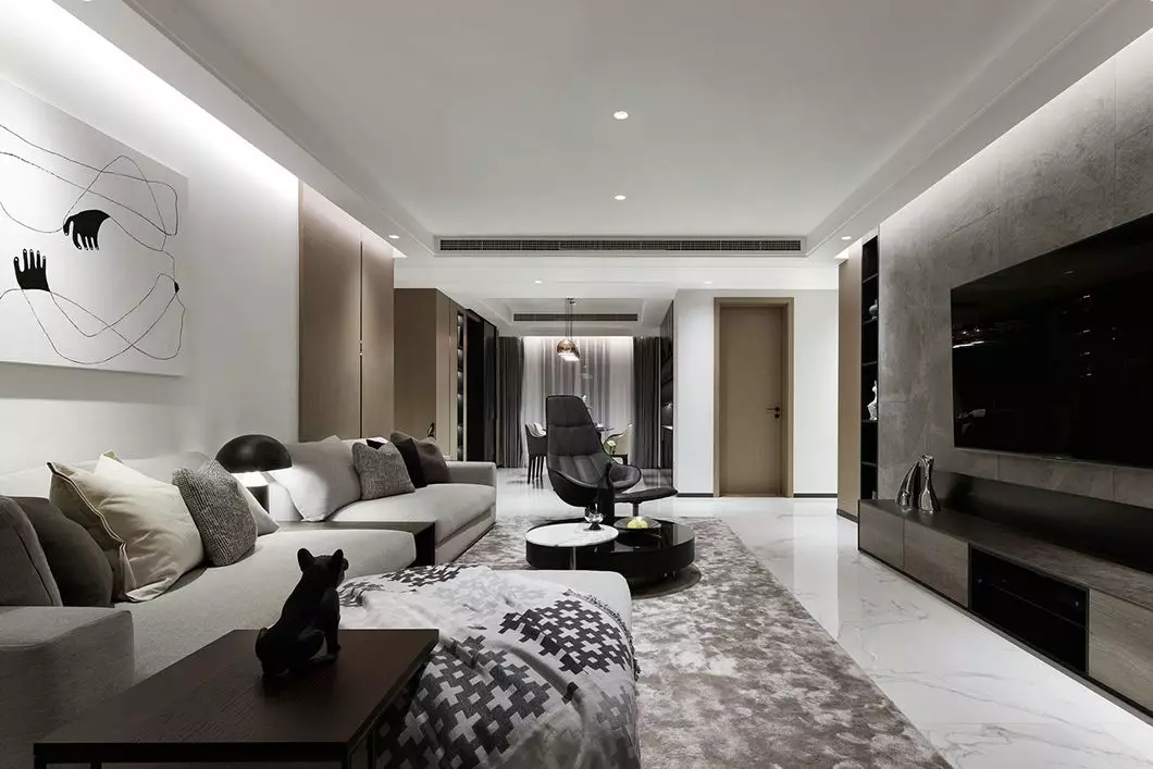 装修公司案例｜精致的170㎡简洁风格设计，超有格调！