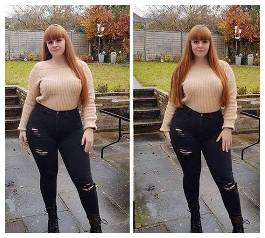 英国胖女孩重达244斤〖选择〗 减掉54斤后成为大码模特〈身材〉