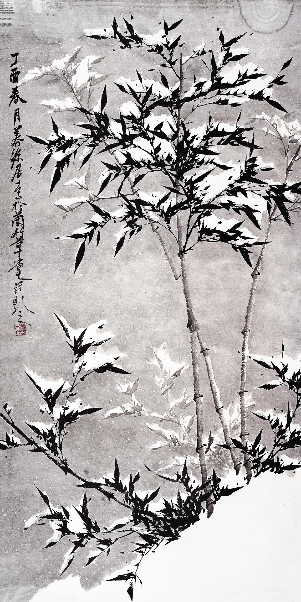 墨竹图水墨竹画姜子龙