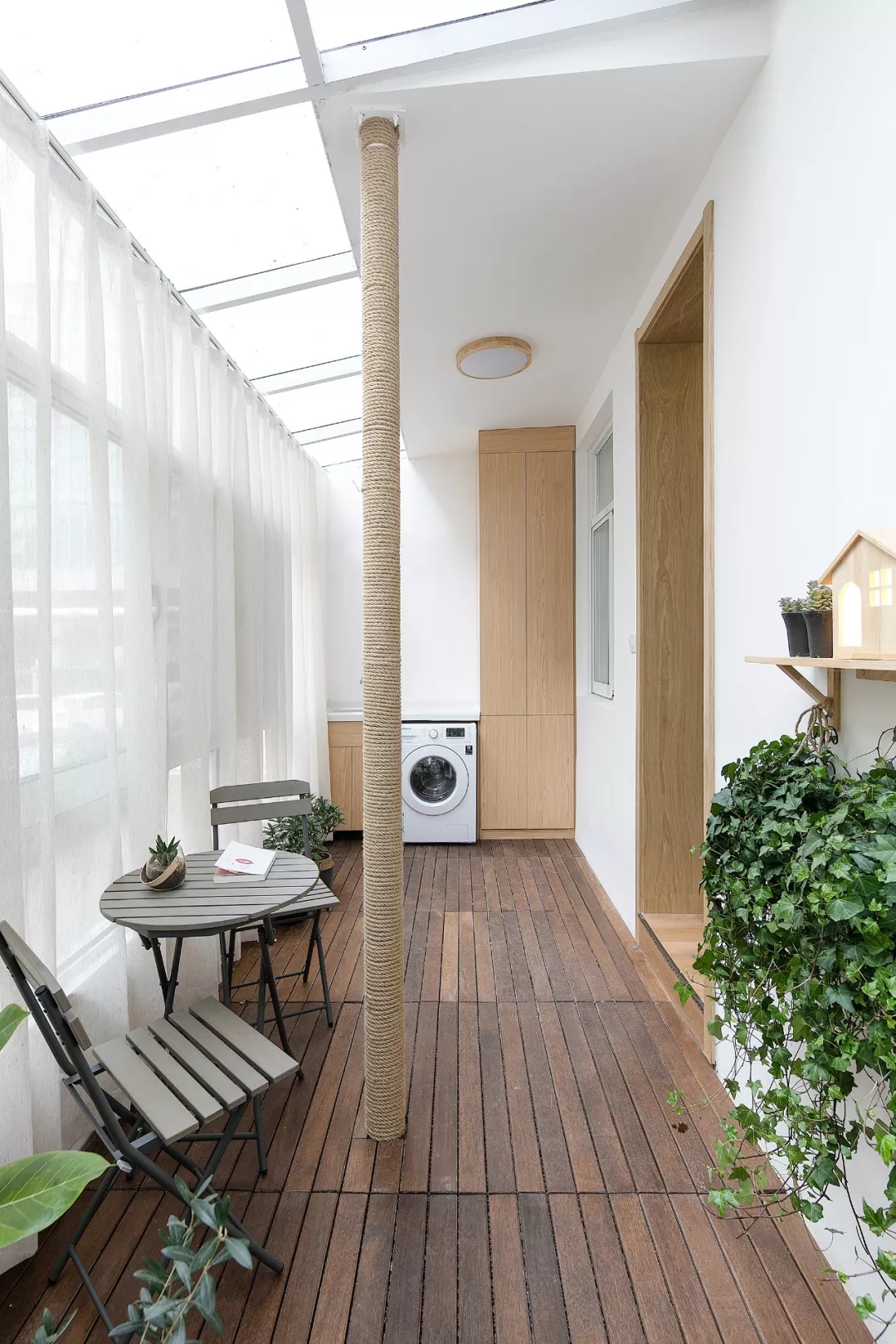 装修公司案例|64㎡小户型老房改造,这样的阳台好让人羡慕!