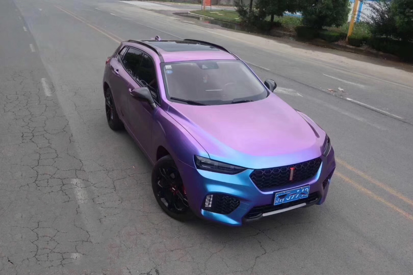 看见极光遇见幸福weyvv7的钻石极光色