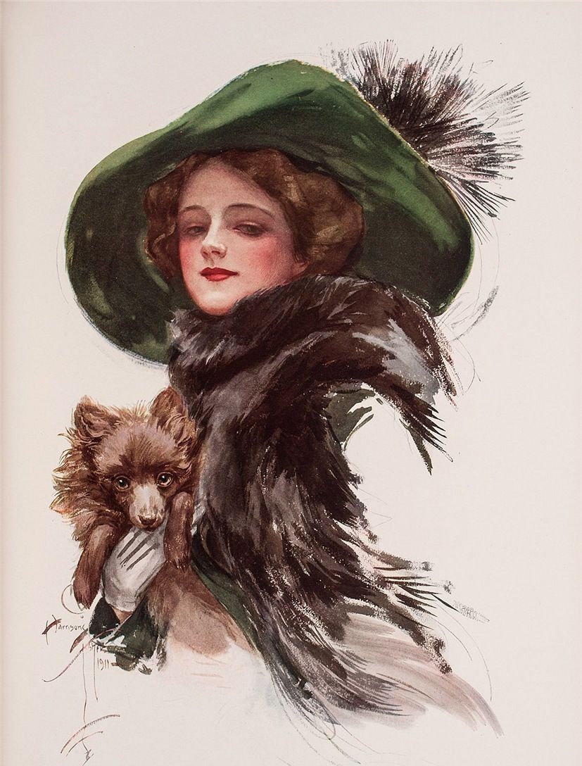 美人如花19世纪美国黄金时代的插画家harrisonfisher作品赏析