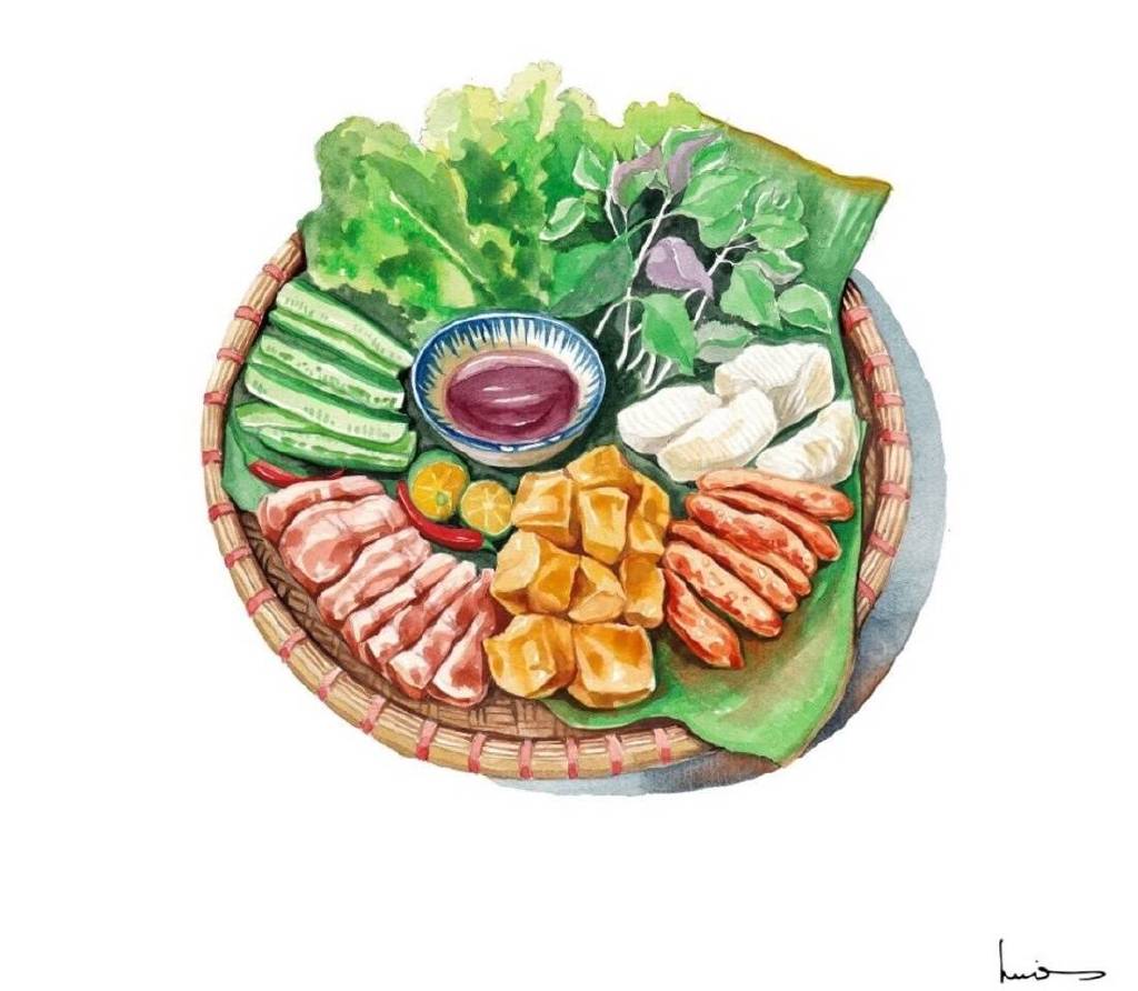 lerin_illustration手绘美食作品欣赏 哇又是好吃的