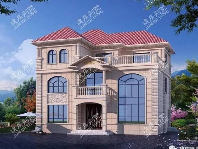 13×10.7米三层农村别墅，建了这栋房佛缘无量，财源广进