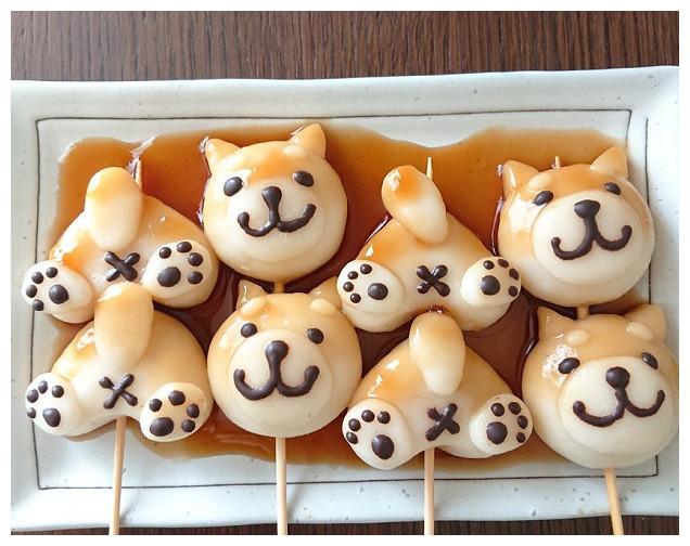 日本吃货做"御手洗团子",做成了小动物造型,不舍得吃怎么办?