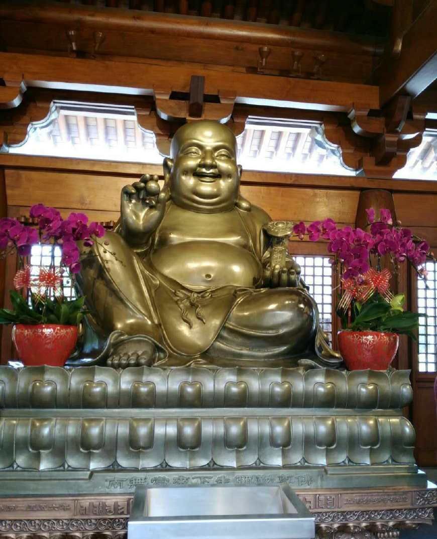 上海静安寺:愿祈佛手双垂下,摩得人心一样平|佛手|静安寺|法堂_新浪新