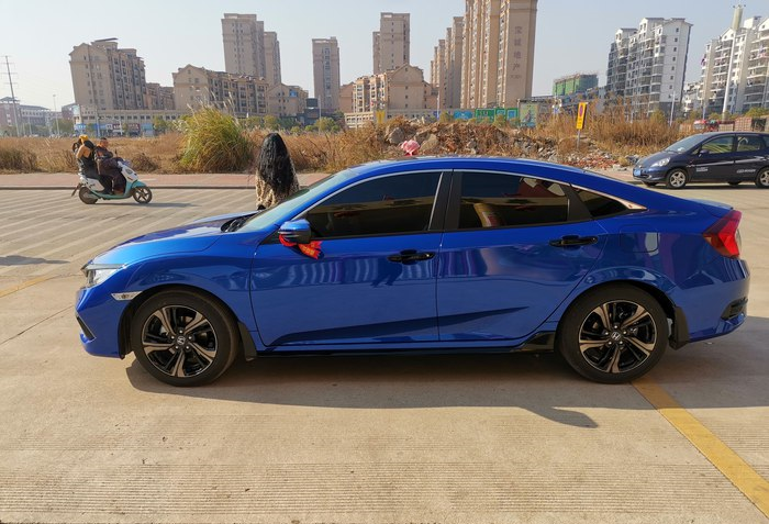 十代思域,燃动版,炫雅蓝思域提车作业