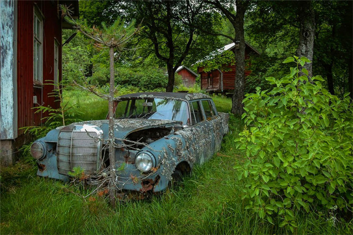 那些遗弃的汽车坟场:时光留下的凄美