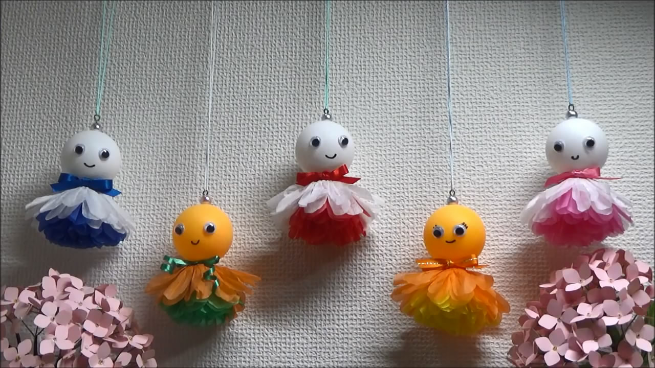 小伙用乒乓球制作晴天娃娃步骤详细又简单趣味十足