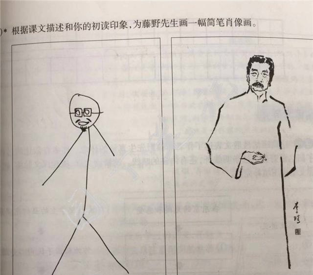 初中生课本涂鸦走红,老师看完怒摔钢笔,网友未来都是大画家!