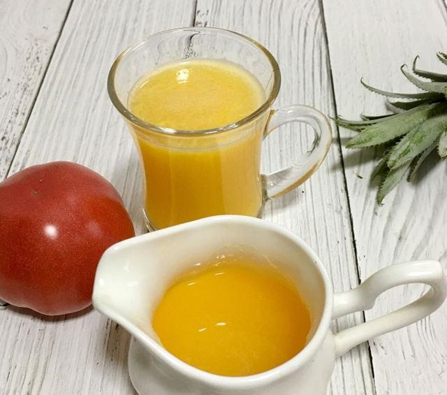 菠萝芦柑汁,酸甜开胃,做法简单,5分钟就搞定