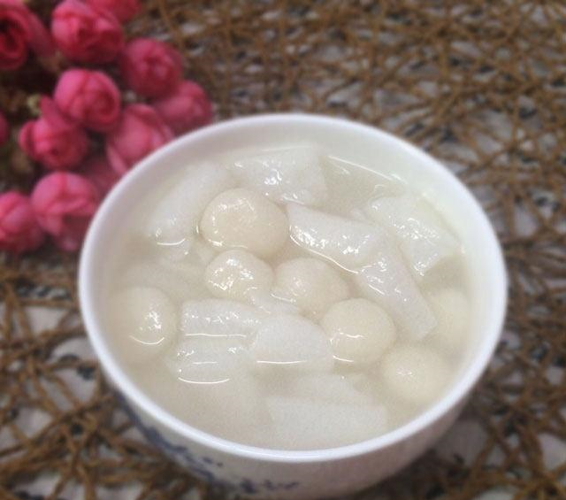 姜薯糯米小汤圆,自己做的小汤圆,很适合元宵节的时候吃呢