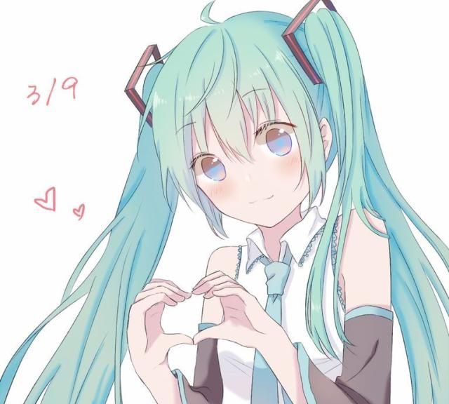 动漫萌图:超级可爱的姿势,用手比心的女孩子太可爱啦!__财经头条