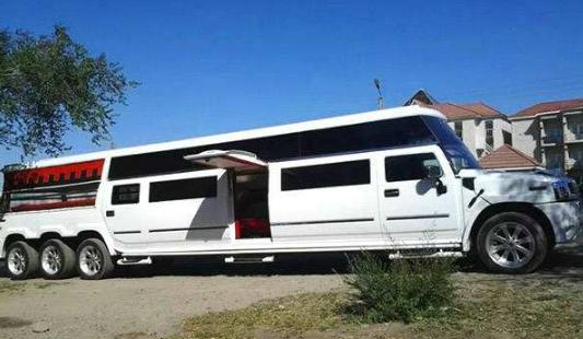 可载20人的双层悍马房车!18米长带迪厅,ktv,比货车还高