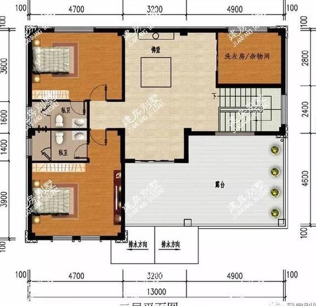 13×10.7米三层农村别墅，建了这栋房佛缘无量，财源广进