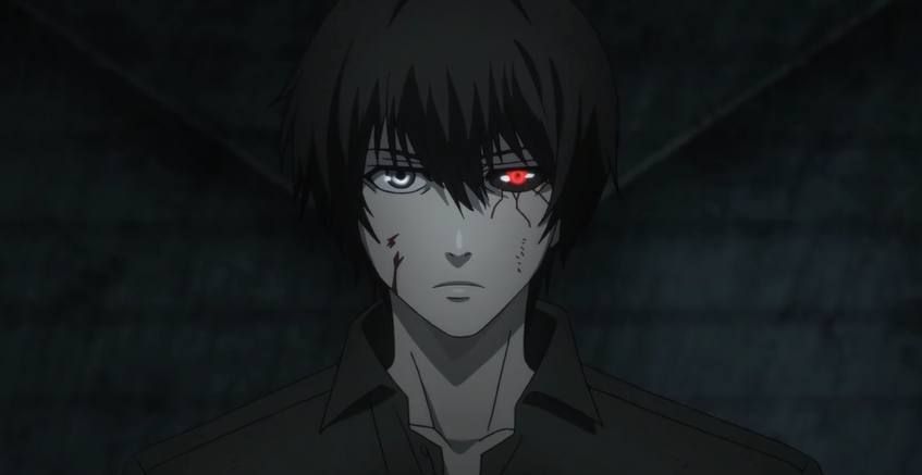 高清图:金木研黑色死神觉醒瞬间!冷酷得样子帅成天使!