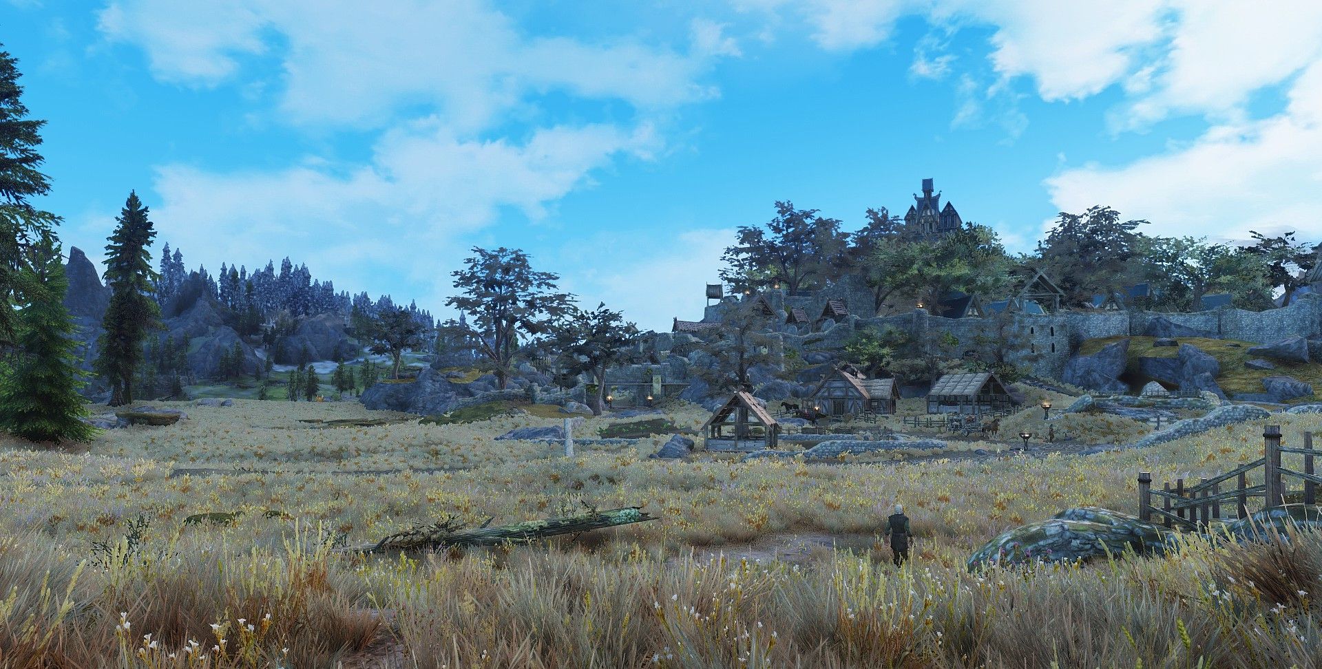 《老滚》为什么现在还能如此火爆,看看这些随手游戏风景截图