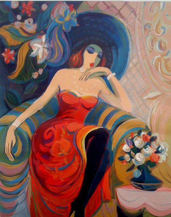 大胆鲜艳的色彩:isaac maimon人物绘画作品_高清图集_新浪网