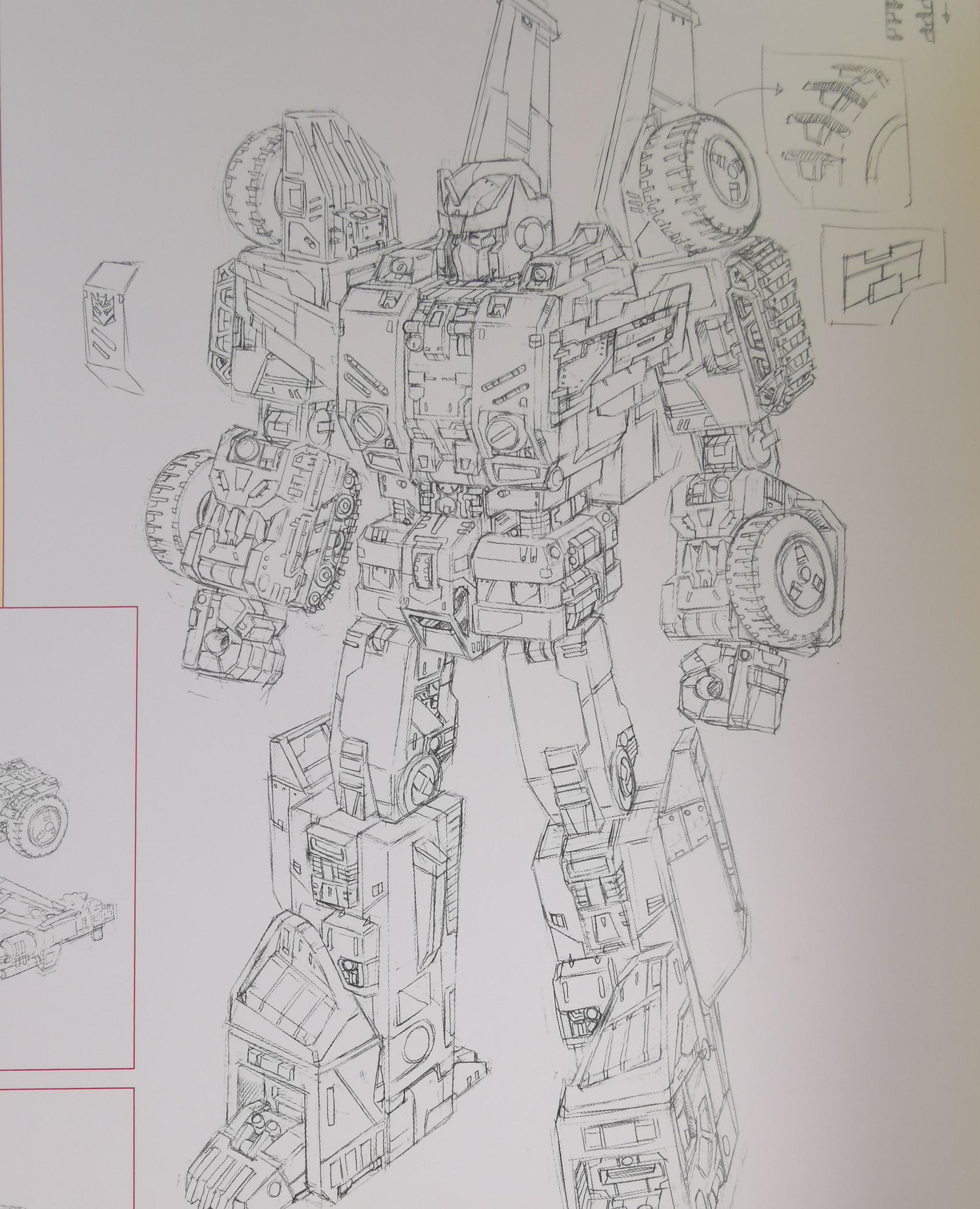 一开始以为只是个普通的机器人线稿看到最后才发现这是六面兽啊