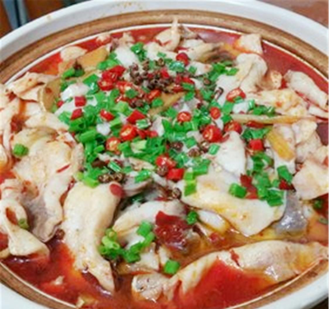 香辣水煮鱼片,鱼肉鲜嫩,香辣爆爽
