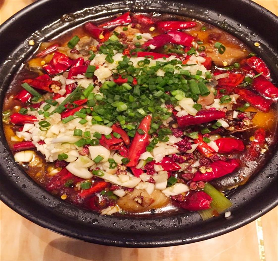 香辣水煮鱼片,鱼肉鲜嫩,香辣爆爽