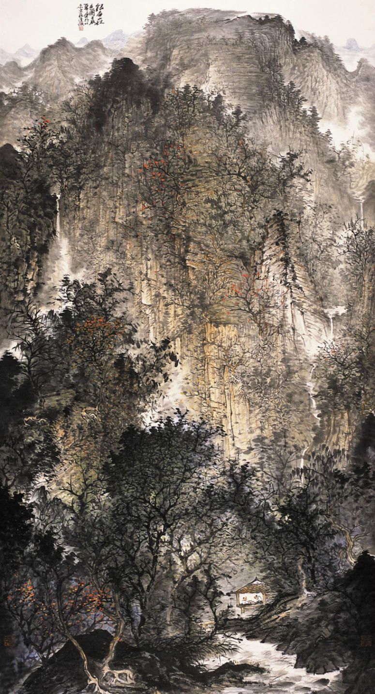 壮美奇崛当代山水画名家周逢俊作品欣赏