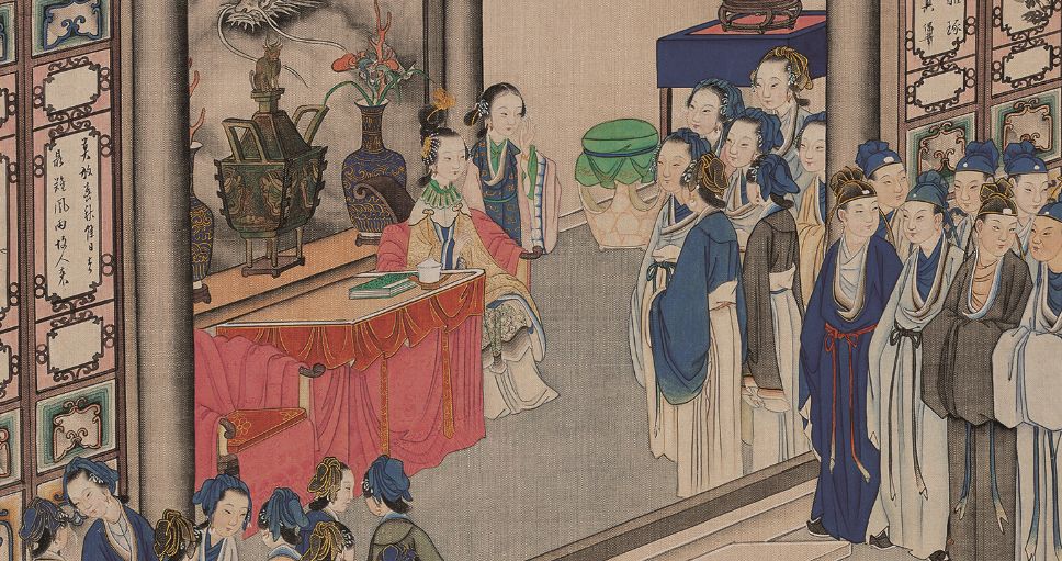36年工笔绘红楼11:王熙凤协理宁国府,她身后那幅画好讽刺_新浪新闻