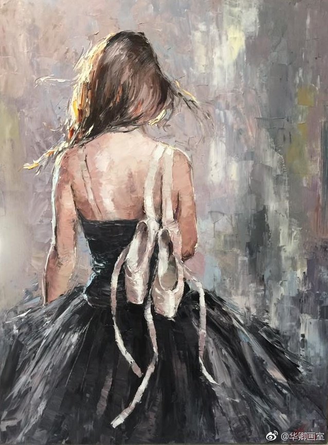 乌兹别克斯坦画家elena bond油画作品 芭蕾舞