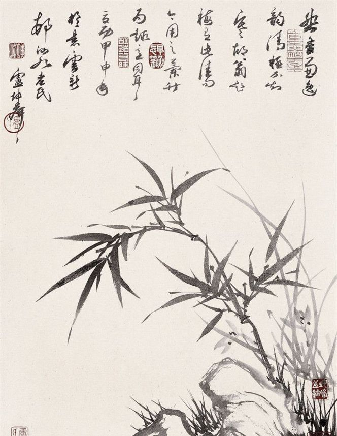 当代画竹名家卢坤峰作品欣赏