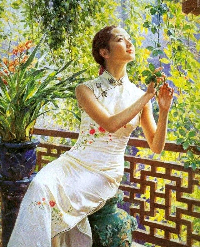 清新唯美,色彩饱满,关则驹10幅女性人物油画欣赏